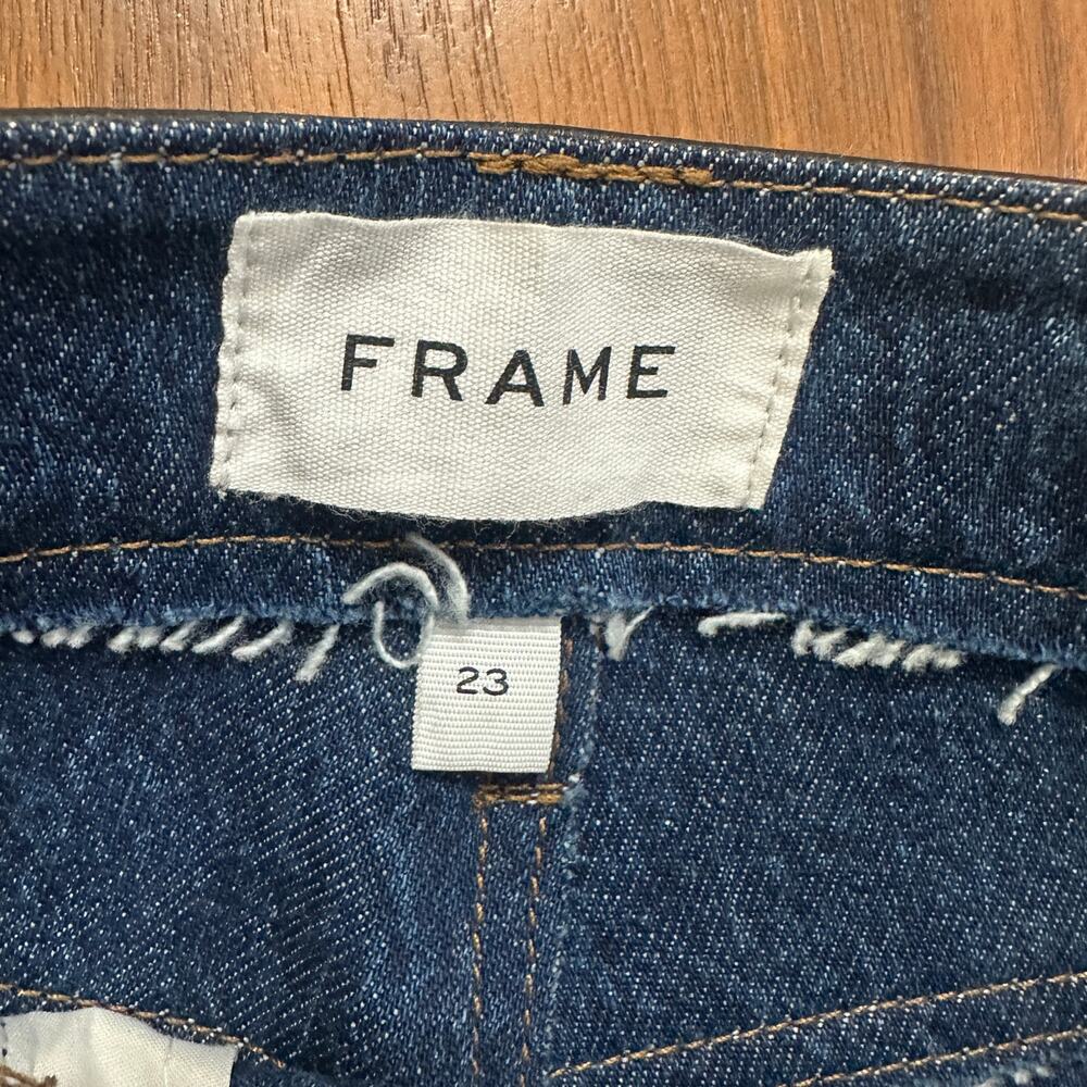 Frame Le Mini Stagger Geniune Leather Skirt, Indie Sleaze, $498 MSRP, Size 23 - Picture 7 of 9